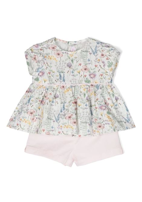 Completo a fiori IL GUFO | P24DP471C4121539